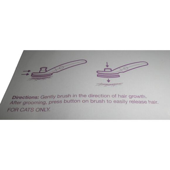 4 x  Up & Up Cat Grooming Slicker Brush, Self Cleaning Brush, For Cat Use Only - Picture 5 of 6